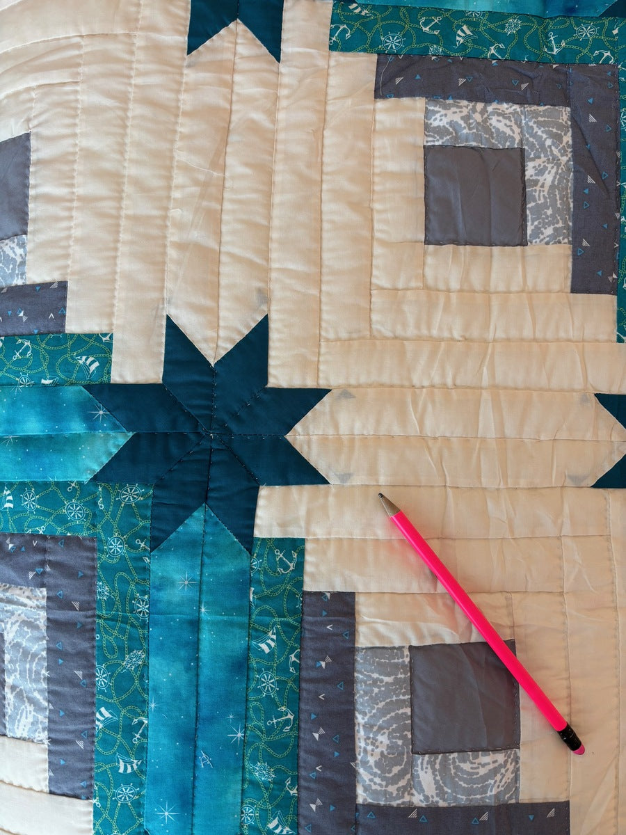 PLEASE NOTE:*** that the shadow of the teal fabric can be seen through the ivory-white sections***