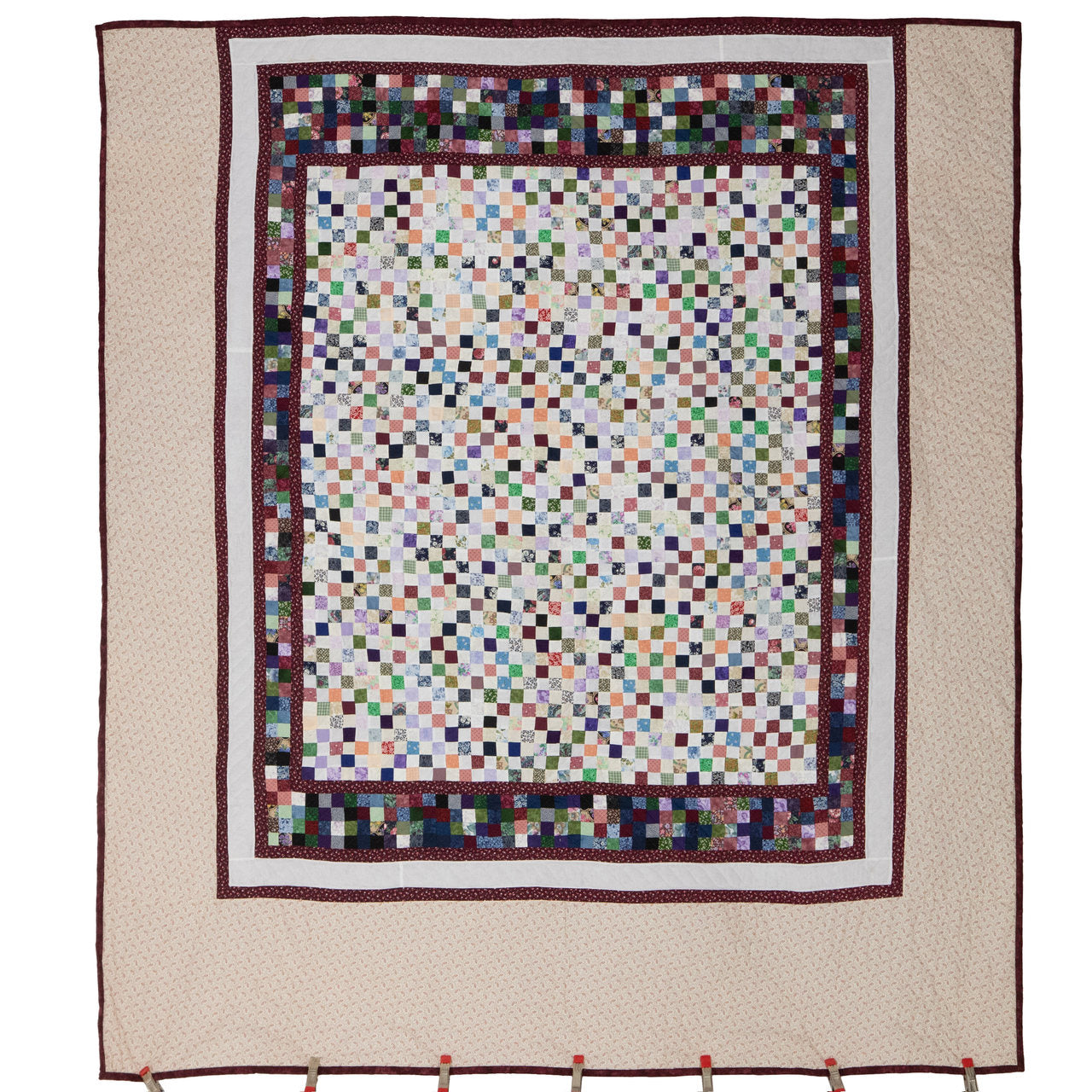 Colorful Postage Stamp Patchwork