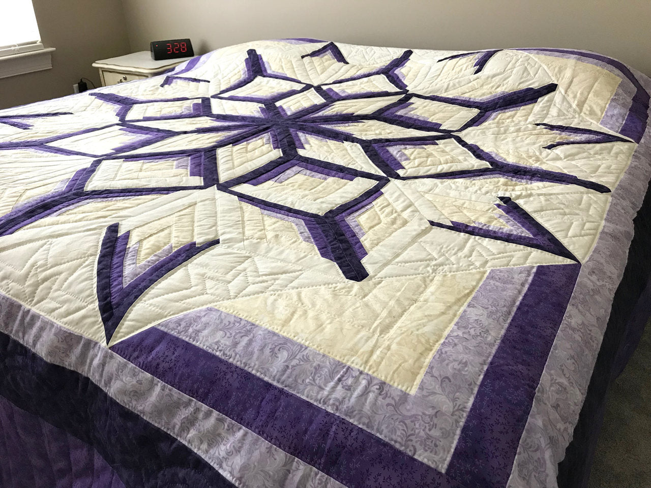 Royal Purple Starburst Patchwork