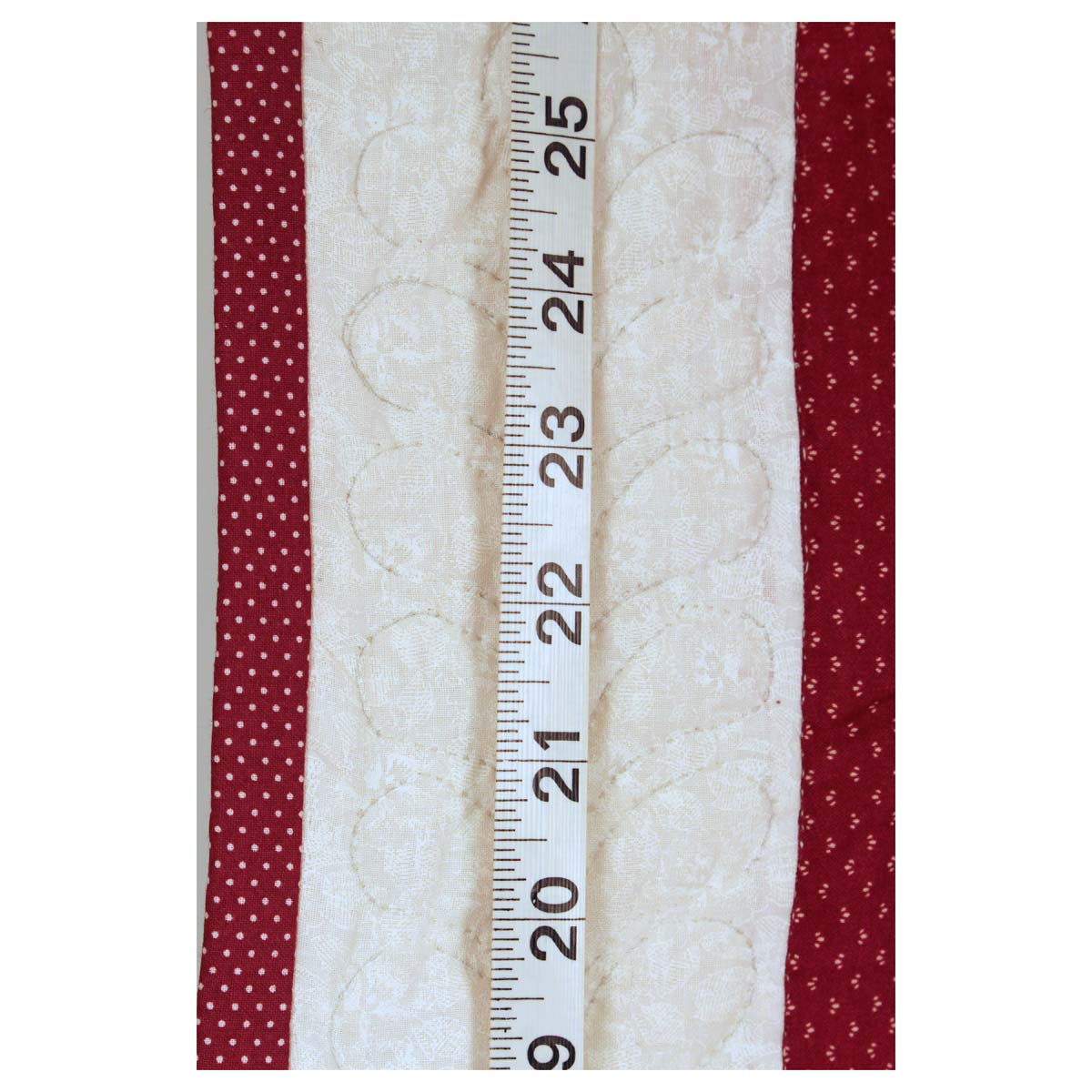 Red Split Star Amish Quilt Wall Hanging 38"