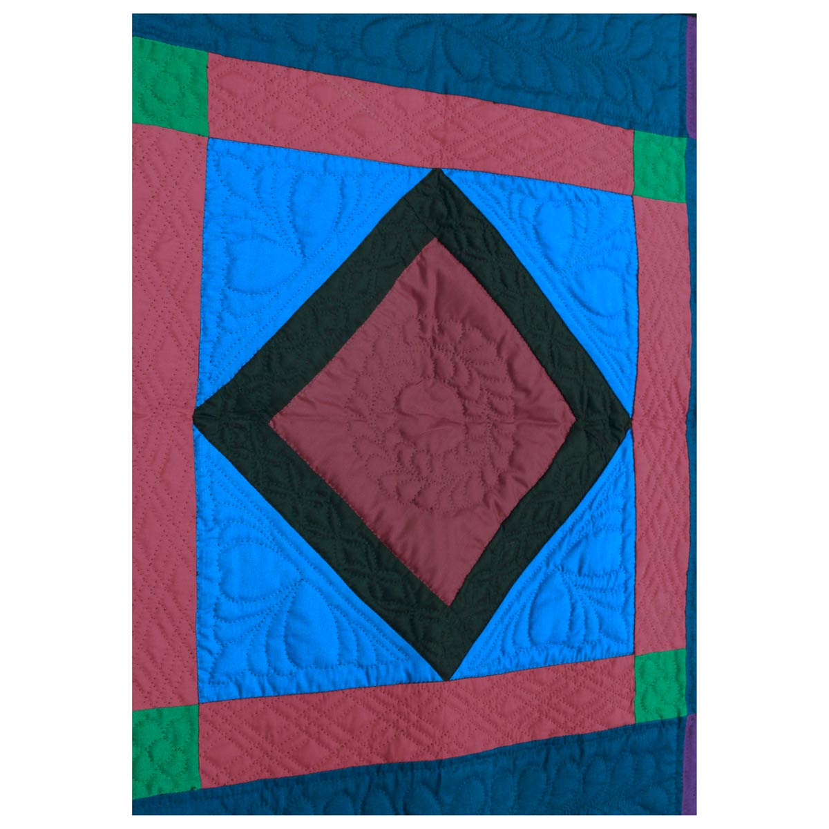 Center Diamond Dutch Colors Amish Wall Hanging 26"