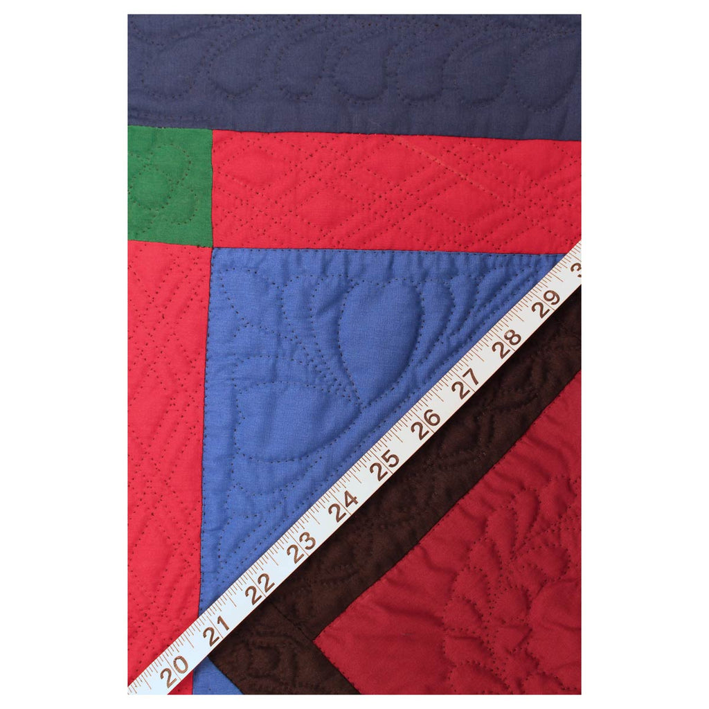 Center Diamond Dutch Colors Amish Wall Hanging 26"
