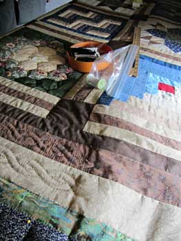 Forest Earth Sampler Patchwork Amish Quilt 101x115